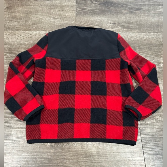 DIP TODDLER RED AND BLACK PLAID FLEECE SWEATER SIZE 4t - Picture 5 of 6